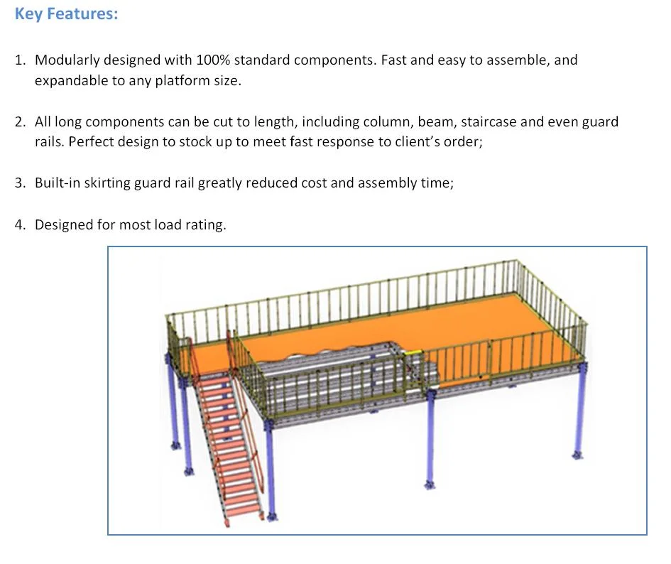 Steel Multi Level Shelving Modular Storage Mezzanine Racking From Boracs