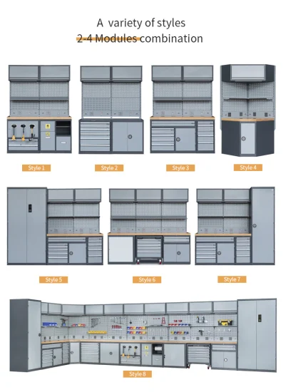 금속 도구 거는 널 잘 고정된 Pegboard 차고 진열대 강철